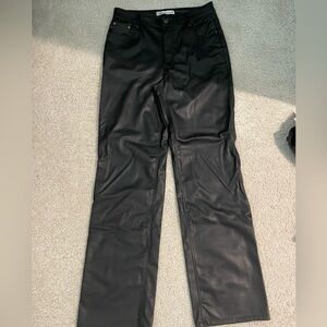 NWT Zara faux leather pants size 8